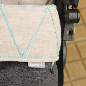 Saco silla City mini bordado a mano por Bondesio