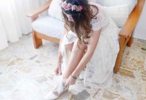 Alpargatas Novia confeccionadas artesanalmente por Bondesio