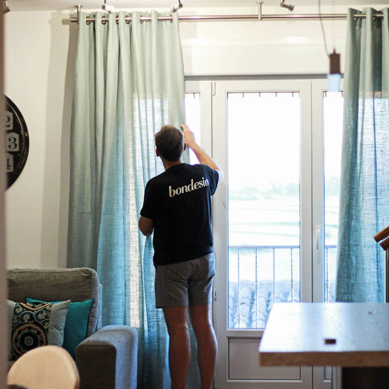 colocación cortinas